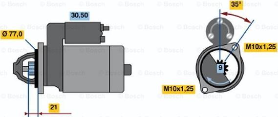 BOSCH 0 986 014 171 - Starteris autodraugiem.lv