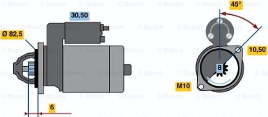 BOSCH 0 986 014 211 - Starteris autodraugiem.lv