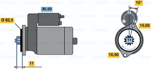 BOSCH 0 986 014 271 - Starteris autodraugiem.lv