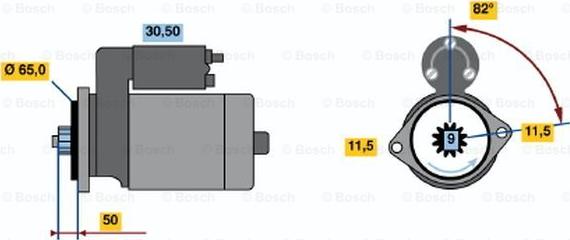 BOSCH 0 986 016 431 - Starteris autodraugiem.lv