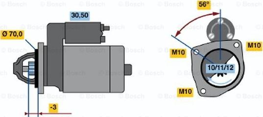 BOSCH 0 986 016 141 - Starteris autodraugiem.lv