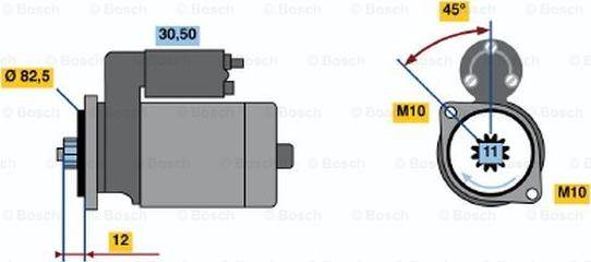 BOSCH 0 986 016 271 - Starteris autodraugiem.lv