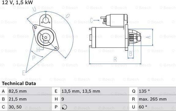 BOSCH 0 986 010 840 - Starteris autodraugiem.lv