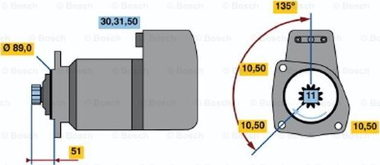 BOSCH 0 986 011 460 - Starteris autodraugiem.lv