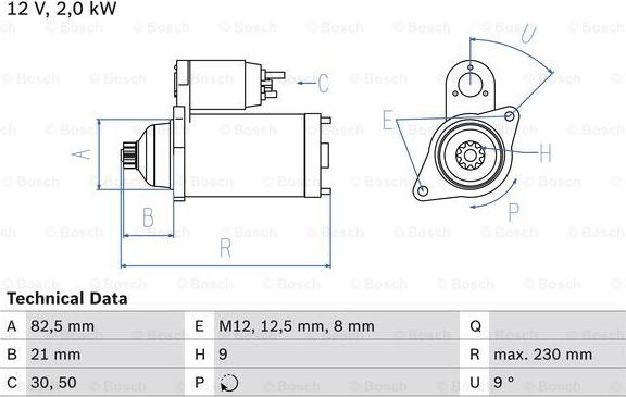 BOSCH 0 986 018 940 - Starteris autodraugiem.lv