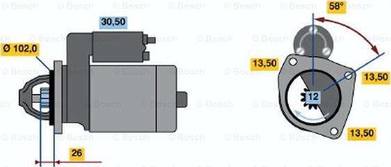 BOSCH 0 986 018 641 - Starteris autodraugiem.lv