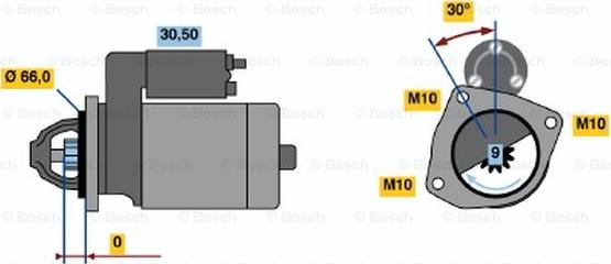 BOSCH 0 986 018 671 - Starteris autodraugiem.lv