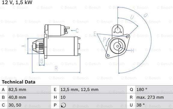 BOSCH 0 986 018 080 - Starteris autodraugiem.lv