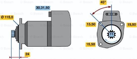 BOSCH 0 986 018 810 - Starteris autodraugiem.lv