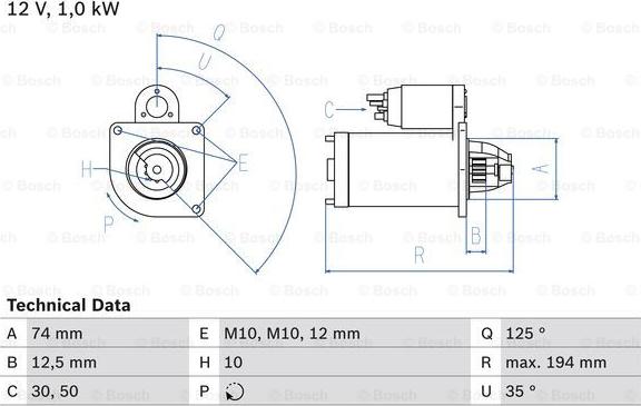 BOSCH 0 986 018 711 - Starteris autodraugiem.lv