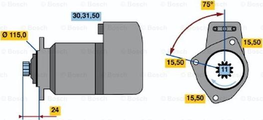 BOSCH 0 986 013 440 - Starteris autodraugiem.lv