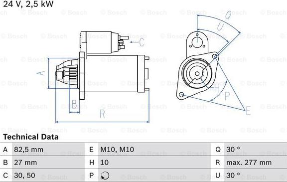 BOSCH 0 986 013 390 - Starteris autodraugiem.lv