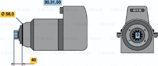 BOSCH 0 986 012 970 - Starteris autodraugiem.lv