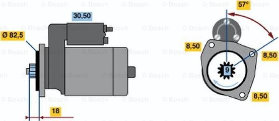 BOSCH 0 986 012 650 - Starteris autodraugiem.lv