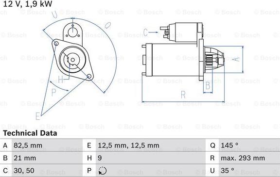 BOSCH 0 986 017 310 - Starteris autodraugiem.lv