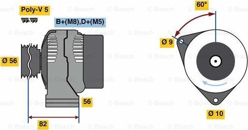 BOSCH 0 986 080 890 - Ģenerators autodraugiem.lv