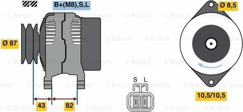 BOSCH 0 986 080 860 - Ģenerators autodraugiem.lv