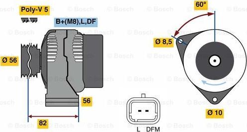 BOSCH 0 986 080 780 - Ģenerators autodraugiem.lv