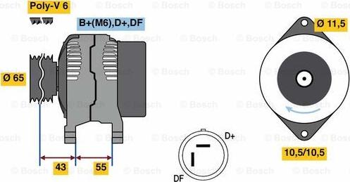 BOSCH 0 986 081 280 - Ģenerators autodraugiem.lv