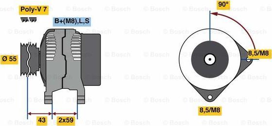 BOSCH 0 986 081 220 - Ģenerators autodraugiem.lv