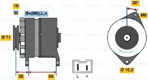 BOSCH 0 986 039 971 - Ģenerators autodraugiem.lv