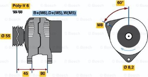 BOSCH 0 986 039 891 - Ģenerators autodraugiem.lv