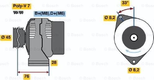 BOSCH 0 986 039 200 - Ģenerators autodraugiem.lv