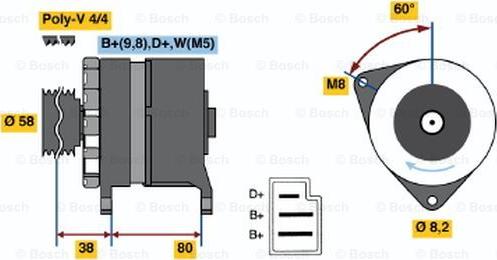 BOSCH 0 986 039 711 - Ģenerators autodraugiem.lv