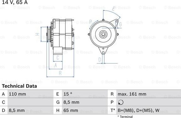 BOSCH 0 986 034 560 - Ģenerators autodraugiem.lv