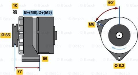 BOSCH 0 986 034 580 - Ģenerators autodraugiem.lv