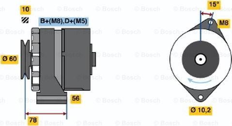 BOSCH 0 986 034 520 - Ģenerators autodraugiem.lv