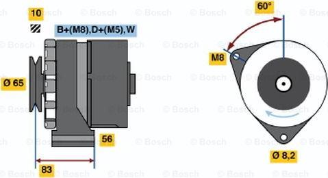 BOSCH 0 986 034 570 - Ģenerators autodraugiem.lv