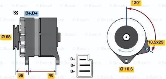 BOSCH 0 986 034 630 - Ģenerators autodraugiem.lv