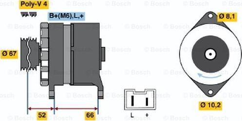 BOSCH 0 986 034 000 - Ģenerators autodraugiem.lv