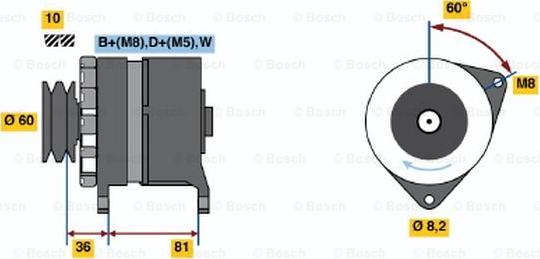 BOSCH 0 986 034 010 - Ģenerators autodraugiem.lv