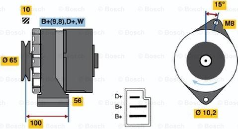 BOSCH 0 986 034 190 - Ģenerators autodraugiem.lv