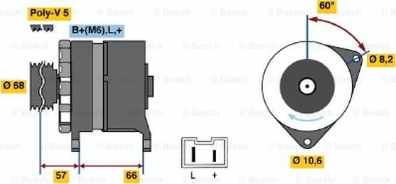 BOSCH 0 986 034 841 - Ģenerators autodraugiem.lv