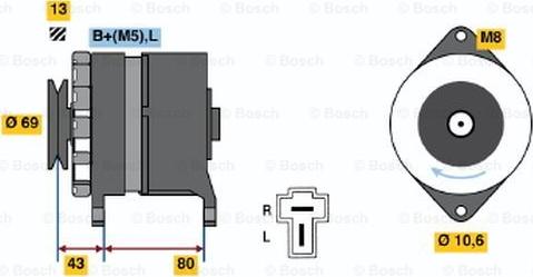 BOSCH 0 986 034 301 - Ģenerators autodraugiem.lv