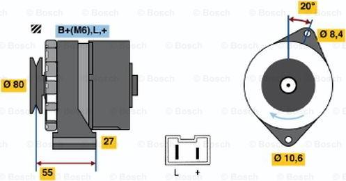 BOSCH 0 986 034 761 - Ģenerators autodraugiem.lv