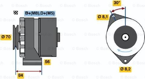 BOSCH 0 986 035 841 - Ģenerators autodraugiem.lv