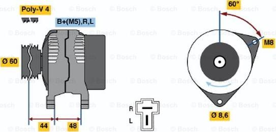 BOSCH 0 986 035 291 - Ģenerators autodraugiem.lv