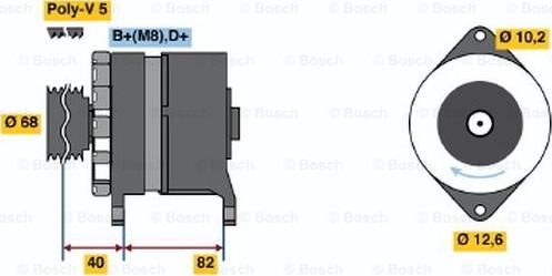 BOSCH 0 986 035 700 - Ģenerators autodraugiem.lv