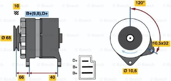 BOSCH 0 986 035 780 - Ģenerators autodraugiem.lv