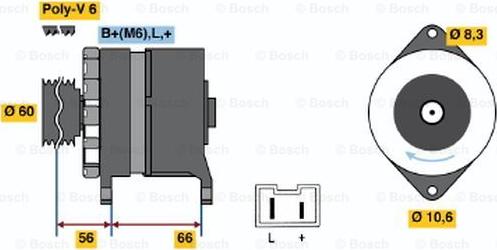 BOSCH 0 986 036 941 - Ģenerators autodraugiem.lv