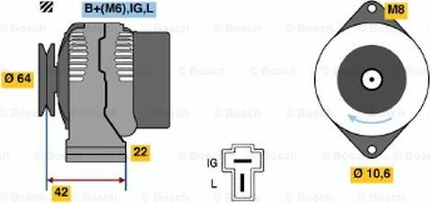 BOSCH 0 986 036 641 - Ģenerators autodraugiem.lv