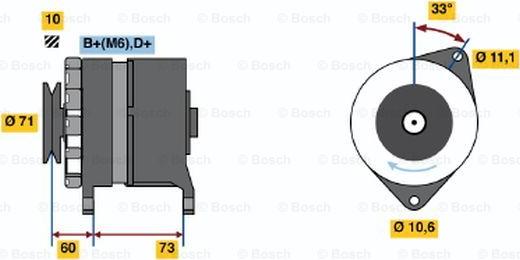 BOSCH 0 986 036 651 - Ģenerators autodraugiem.lv