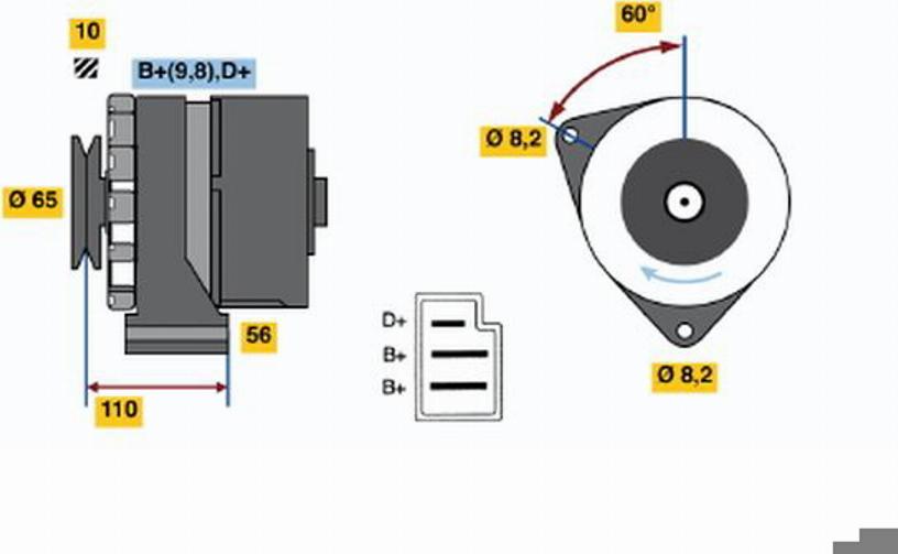 BOSCH 0986030590 - Ģenerators autodraugiem.lv