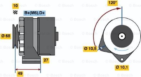 BOSCH 0 986 031 460 - Ģenerators autodraugiem.lv