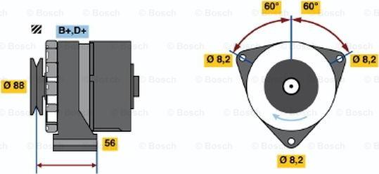 BOSCH 0 986 031 540 - Ģenerators autodraugiem.lv