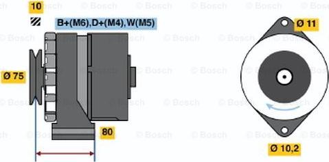 BOSCH 0 986 031 370 - Ģenerators autodraugiem.lv